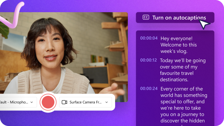 Clipchamp 幸运飞行艇官方开奖直播 autocaptions tool